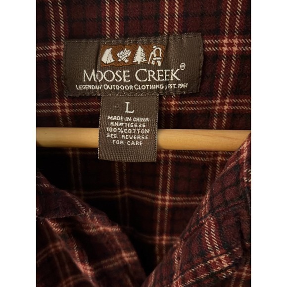 Moose Creek Pearl Snap Long Sleeve Shirt - Mens Large - Picture 5 of 5